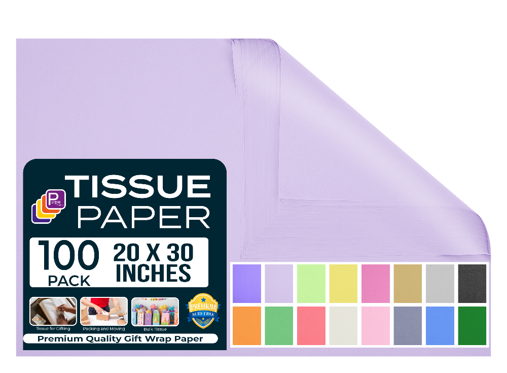 lavender light purple Gift Tissue Paper for Gift Bags Gift Wrapping Paper