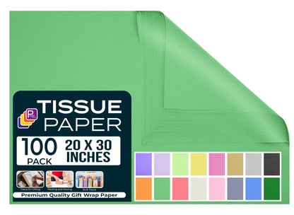 Green Tissue Paper for Gift Bags 