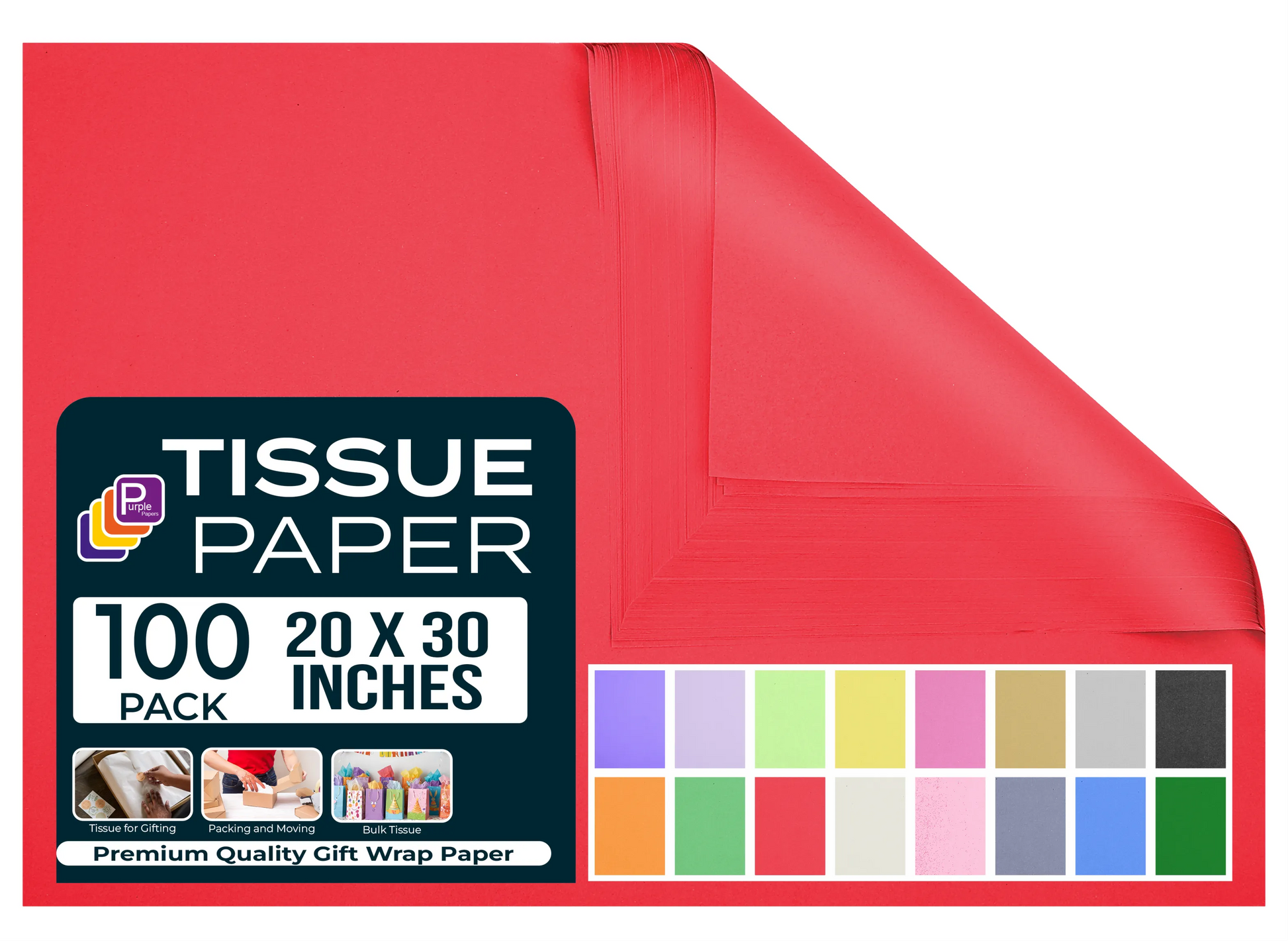 Red Tissue Paper for Gift Bags