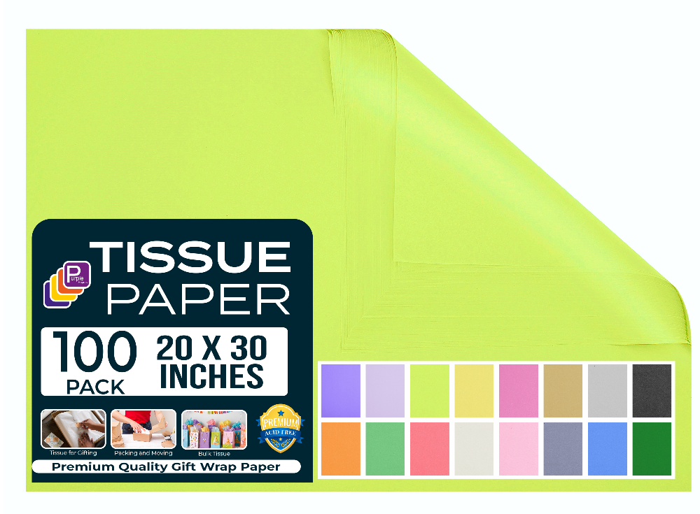 Lime Gift Tissue Paper for Gift Bags Gift Wrapping Paper