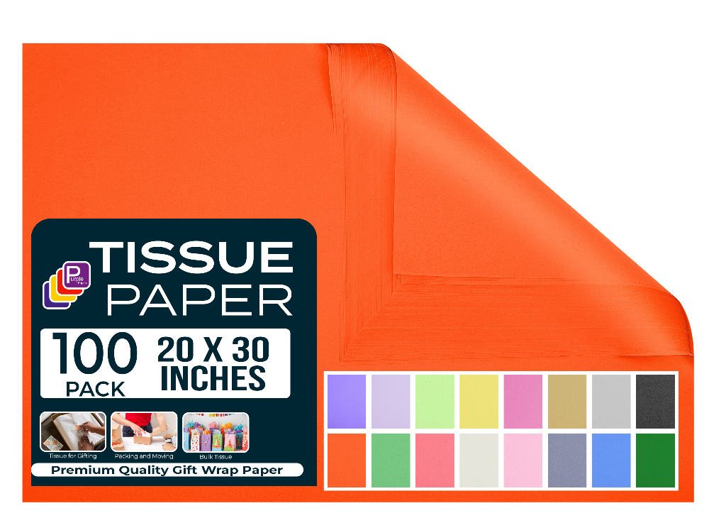 Orange Gift Tissue Paper for Gift Bags Gift Wrapping Paper