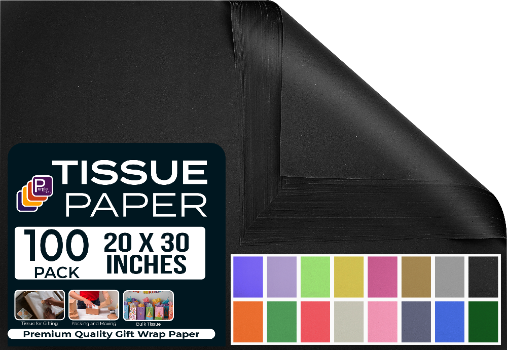 Black Gift Tissue Paper for Gift Bags Gift Wrapping Paper