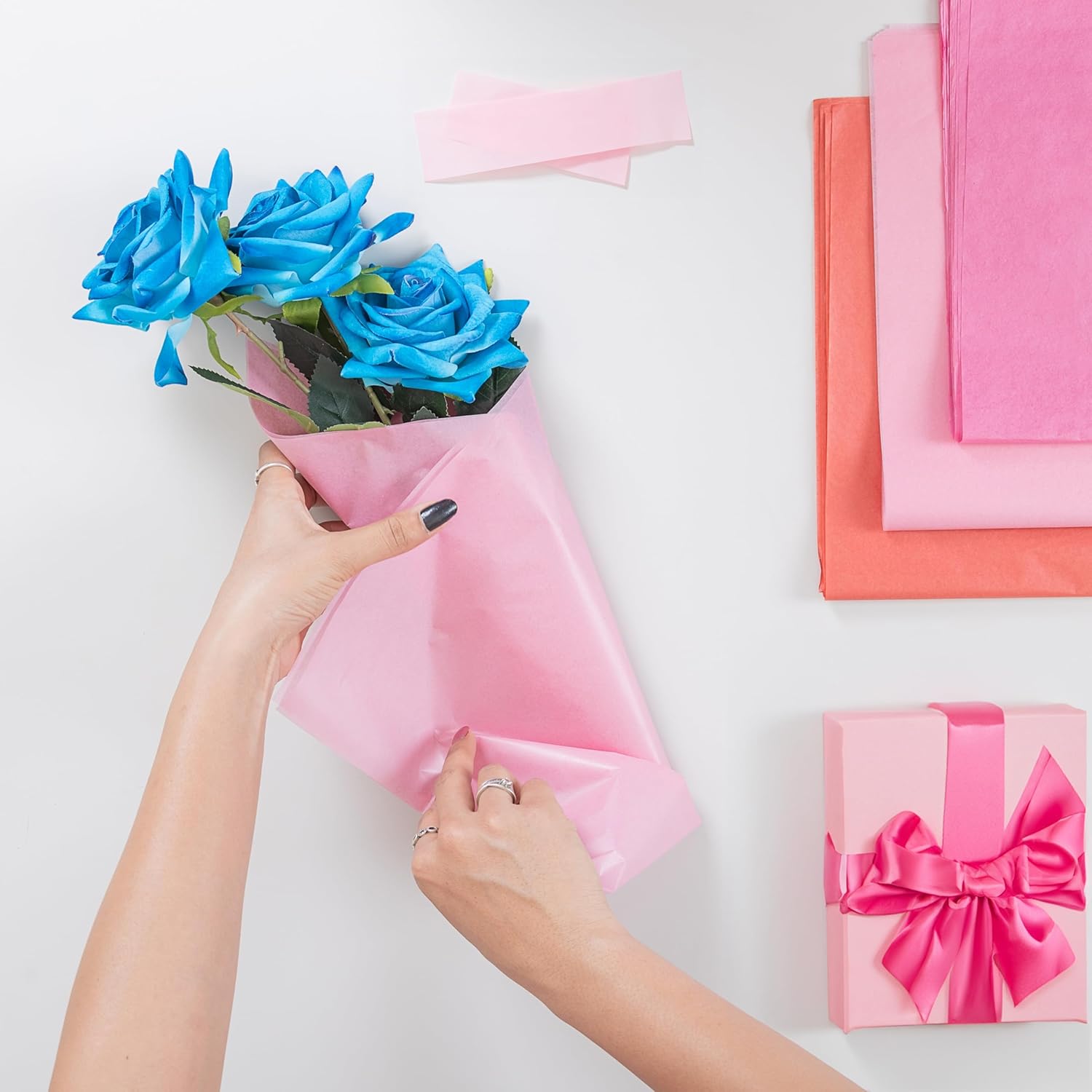 Tissue Paper for Gift Bags - Tissue Paper Bulk | 25 Colors 100 Sheets Colored 20x26 | Crafts, Wrapping, Packaging, Birthday, Holiday