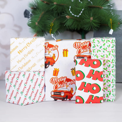 Purple Papers 50 Sheets Christmas Tissue Paper Sheets 20x20 Inch - Holiday Snowflake Xmas Gift Wrap - Christmas Wrapping Tissue Paper for Gift Bags