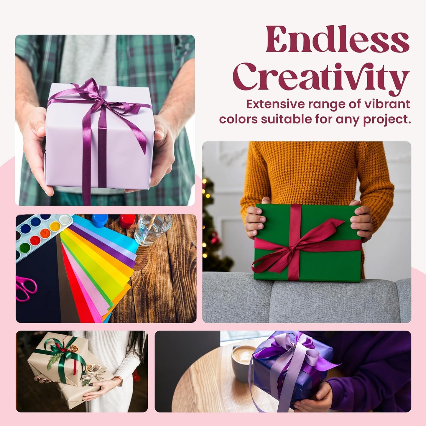 Purple Papers Multicolor Assorted Gift Tissue | 10x13 Inches Pack of 300 Sheets| Small and Medium Sizes for Holiday, Wrapping and Gifting Tissue Paper Needs