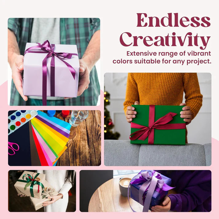 Multicolor Gift Tissue Paper Sheets 20"x26" - Pack of 5 (25 Colors) | Color Tissue Paper for Wrapping, Crafts, Gift Bags & Decor