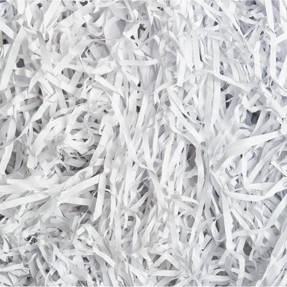 White Crinkle Paper Filler 5.5oz – Shredded Paper for Gift Baskets, Bridesmaid Proposal Gifts, Basket Filler for Christmas, Wedding, Birthday & Craft Gift Boxes