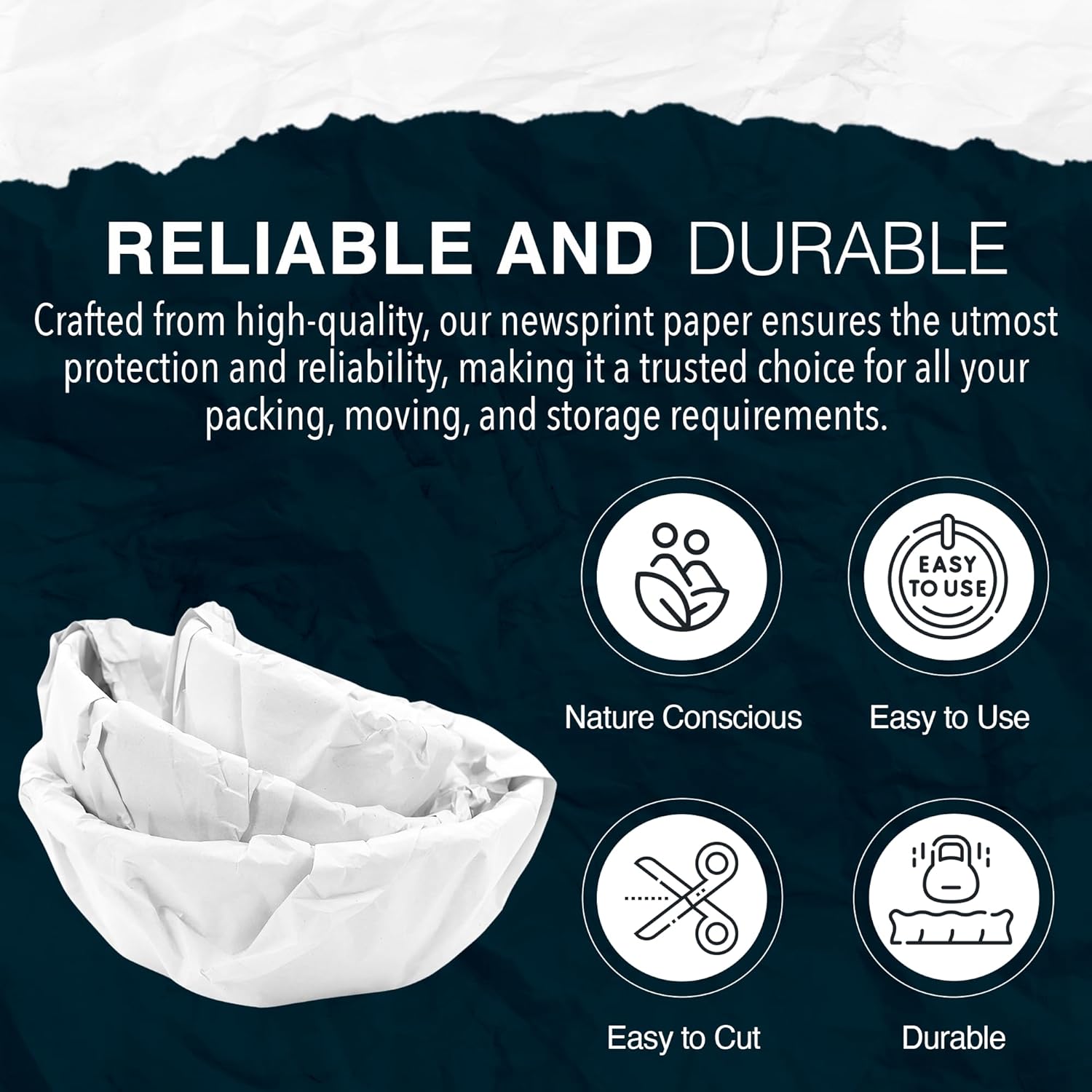 13"x12" 100 Sheets White Packing Paper Sheets for Moving Supplies, Protecting Fragile China and Glasses,Small Wrapping Paper for Shipping and Moving Box Filler