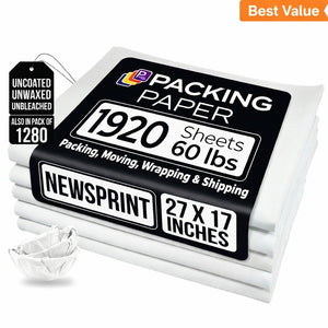 White Packing Paper for Moving Newsprint paper, packing paper for shipping