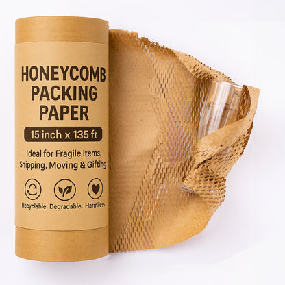 Honeycomb packing paper