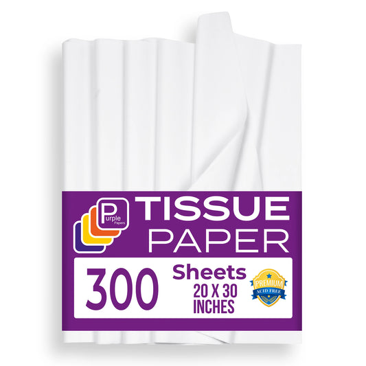 White Tissue Paper 20"x30" – Pack of 3 (900 Sheets) | Acid Free Tissue Paper for Packaging, Wrapping, Crafts & Moving