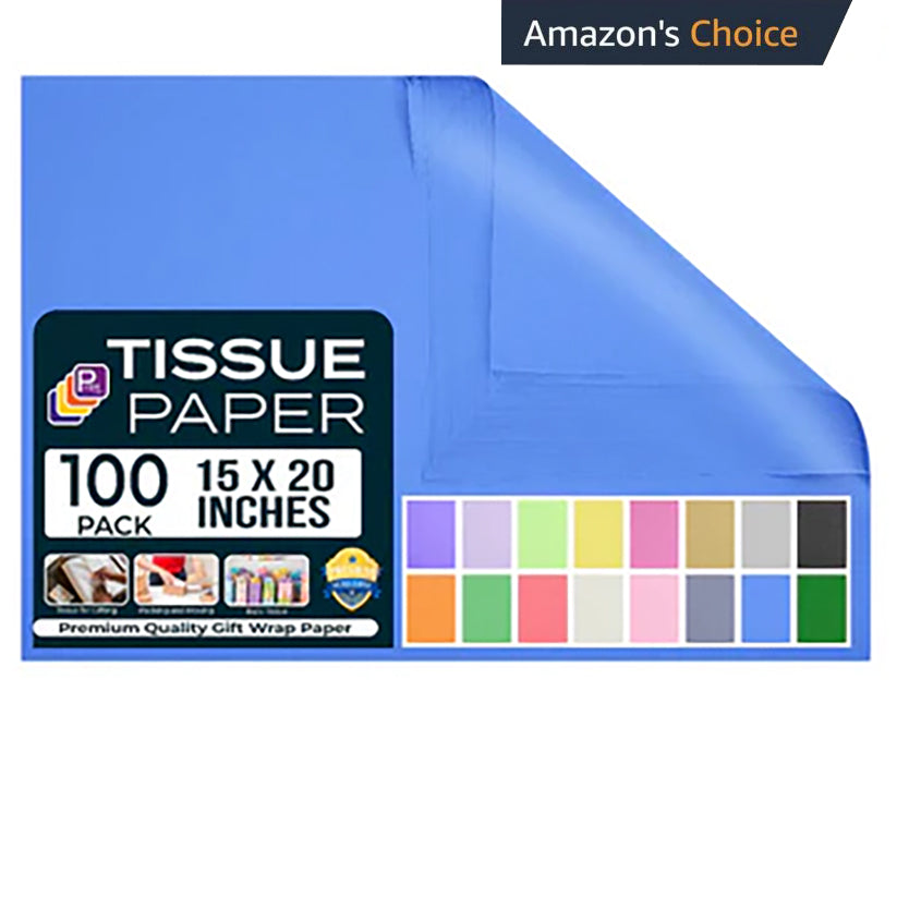 Blue Tissue Paper for Gift Bags 