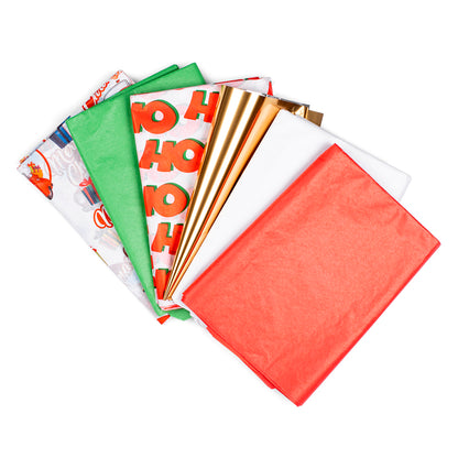 Christmas Tissue Paper – Color & Printed Sheets for Gift Wrapping, Crafts & Gift Bags
