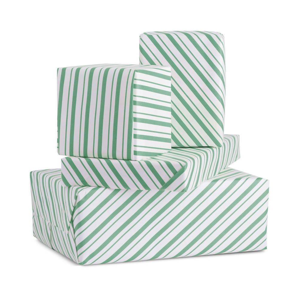 green stripe gift wrapping paper for gifts holiday gift wrap