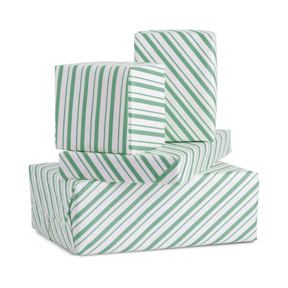 green stripe gift wrapping paper for gifts holiday gift wrap