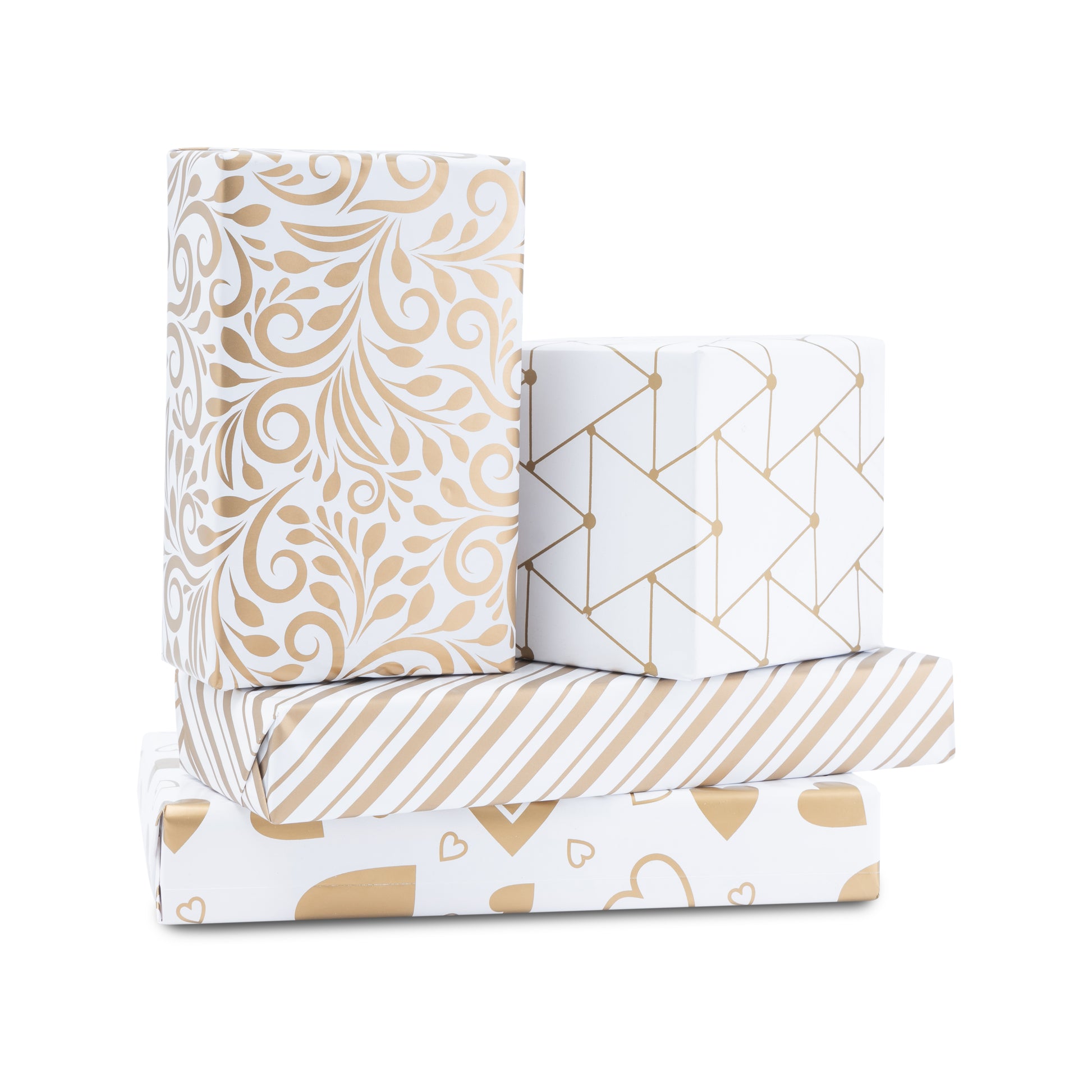 Assorted Gold Gift Wrapping Paper