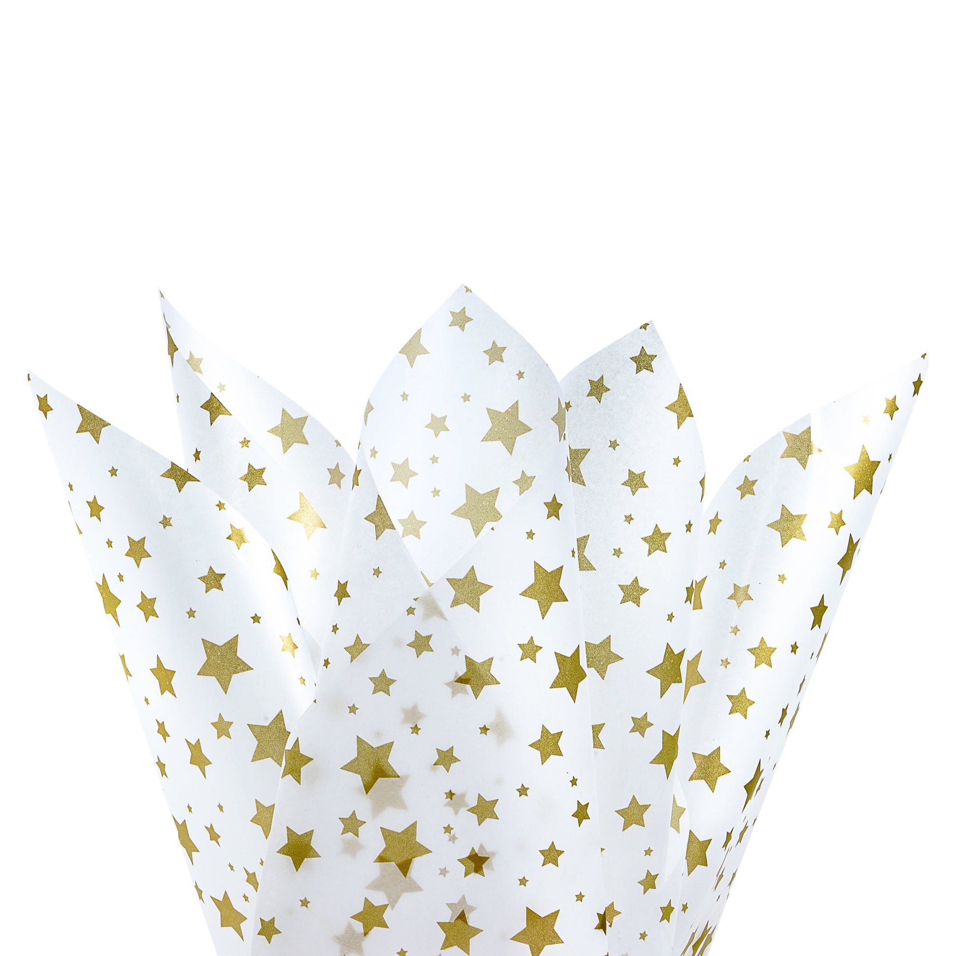 Gold Tissue Paper for Gift Bags Holiday wrapping paper star print