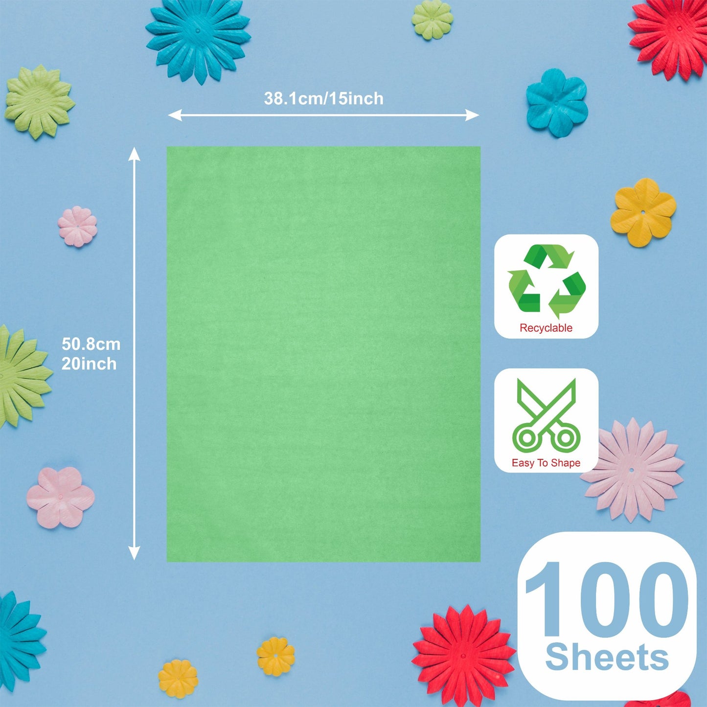 Green Gift Tissue Paper for Gift Bags