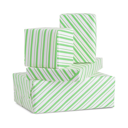 lime stripe gift wrapping paper for gifts holiday gift wrap