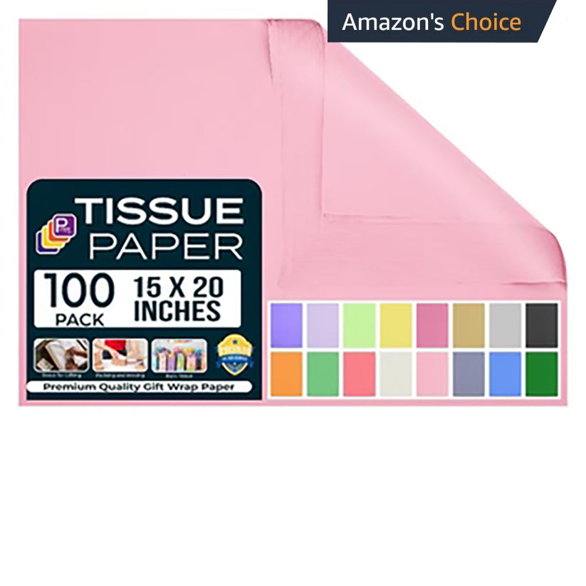 light pink gift tissue paper