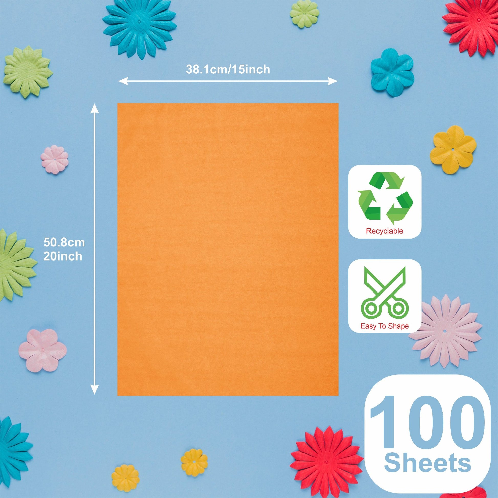 Orange Tissue Paper for Gift Bags