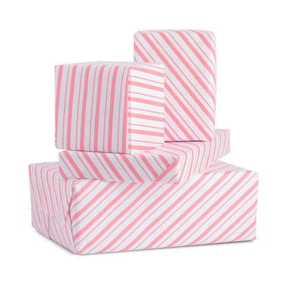 pink stripe gift wrapping paper for gifts holiday gift wrap