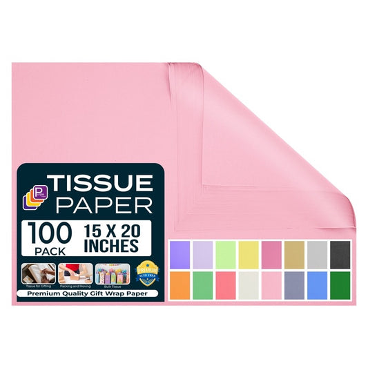 light pink gift tissue paper for gift bags, baby shower