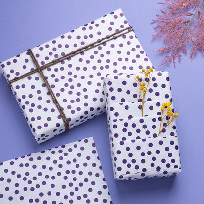 Purple Polka Dot Gift Wrapping Paper for Gifts Gift Wrap