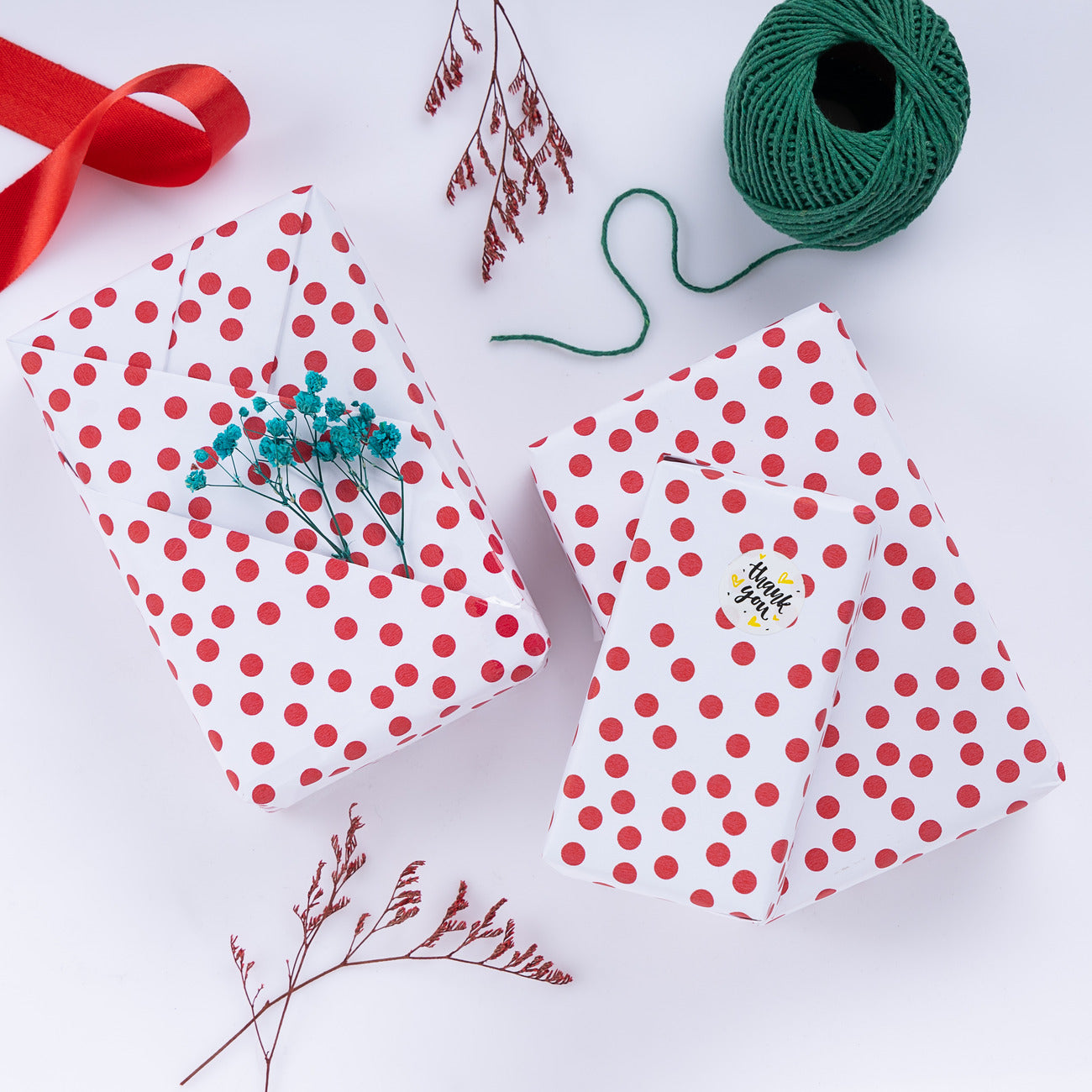 Red Polka Dot Gift Wrapping Paper for Gifts Gift Wrap