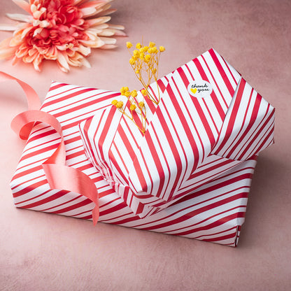 red stripe gift wrapping paper for gifts holiday gift wrap