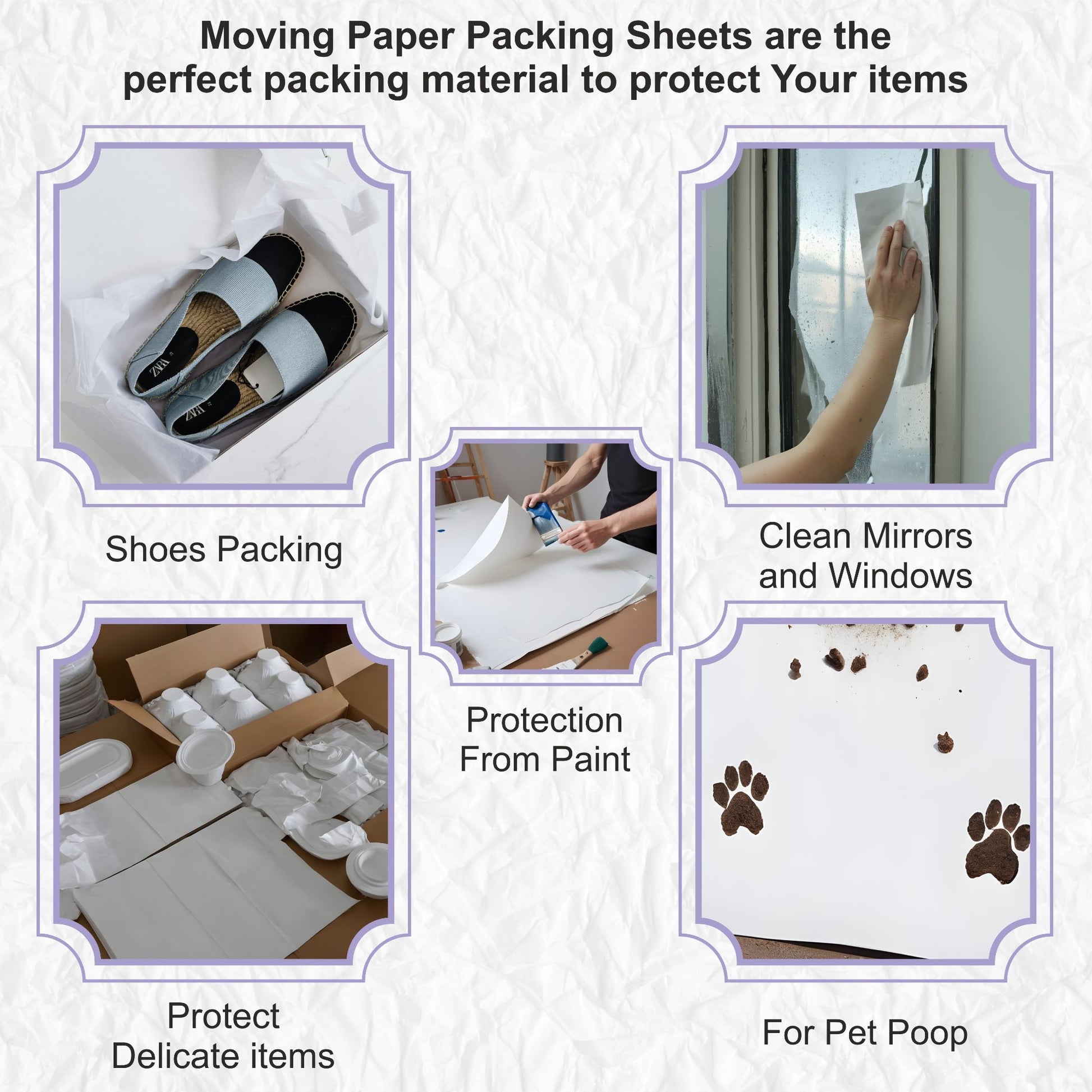 White Packing Paper for Moving Newsprint paper