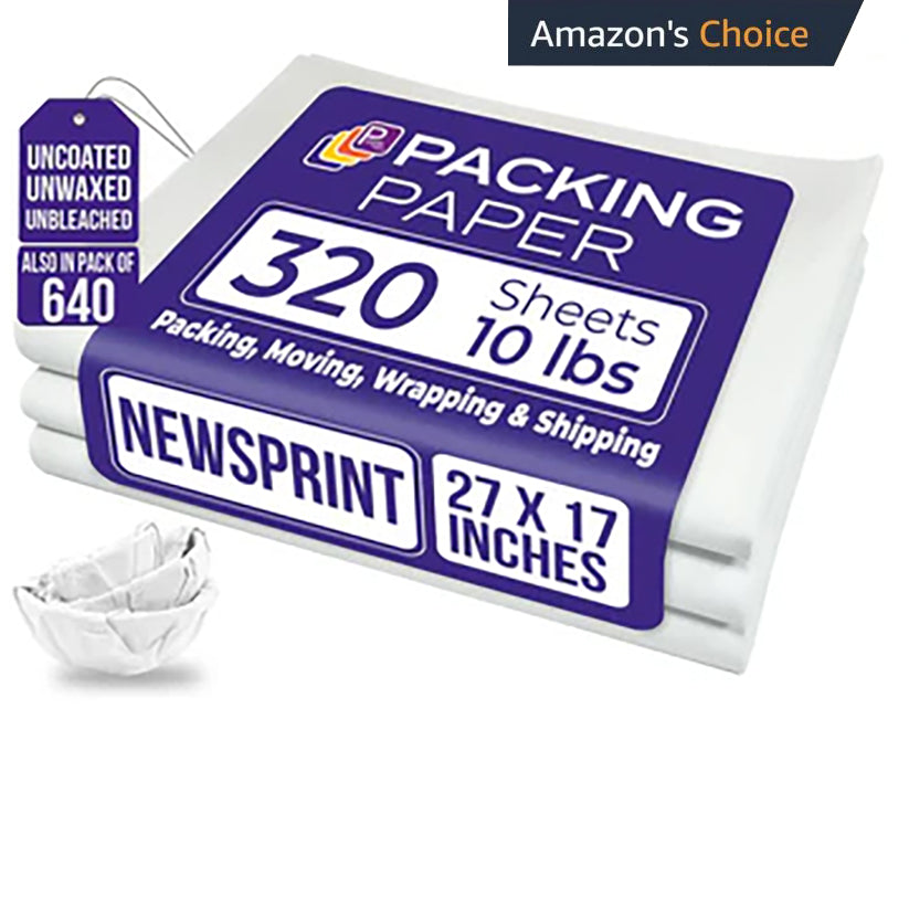 White Bulk Packing Paper for Moving